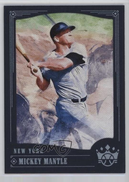 2018 Panini Diamond Kings Photo Variation Blue Frame Mickey Mantle #7 HOF v1x