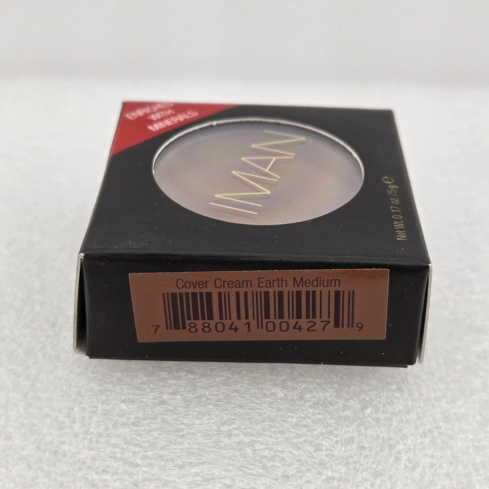 IMAN Second to None Cover Cream Concealer Earth Medium 0.17 oz Enriched Mineral - Image 3 of 4