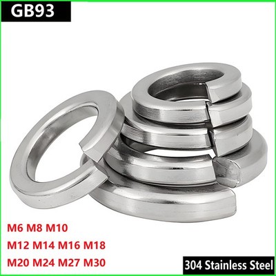 Spring Washers Rectangular GB93 A2 Stainless Steel Grade 8.8 M6 M8 M10 M12 - M30