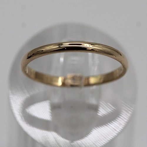 14K Gelbgold 2 mm Bandgröße 8