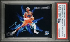 2024 Panini One SHAI GILEGOUS ALEXANDER Color Blast Signed Auto PSA Thunder Card