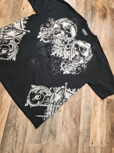 MMA Elite Shirt XXL Skulls & Shield double sided vintage early 2000s NWOT UFC - Picture 4 of 13