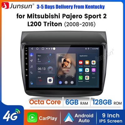 9''For Mitsubishi Pajero Sport 2 L200 Triton 8Core 6+128G Android15 Carplay Radio