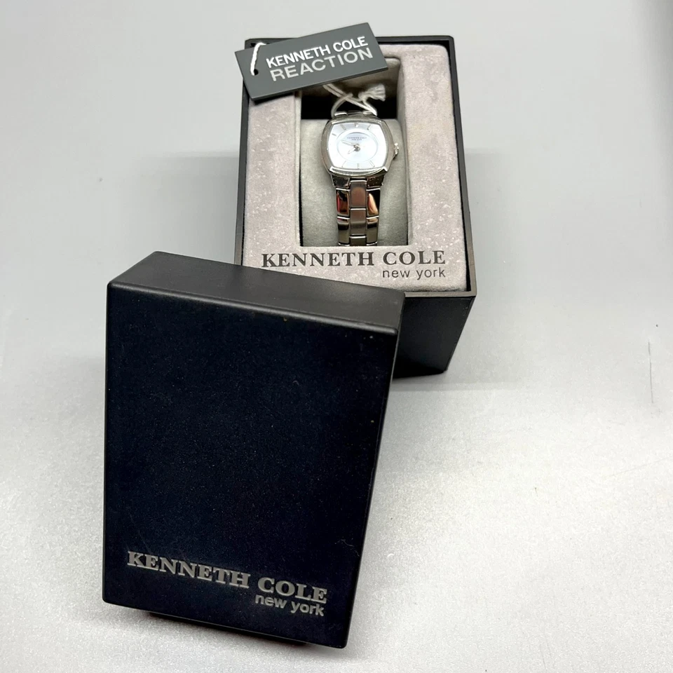 NEW Kenneth Cole New York Reaction Light Blue Women's Watch Stainless Steel +Box - Image 2 of 4