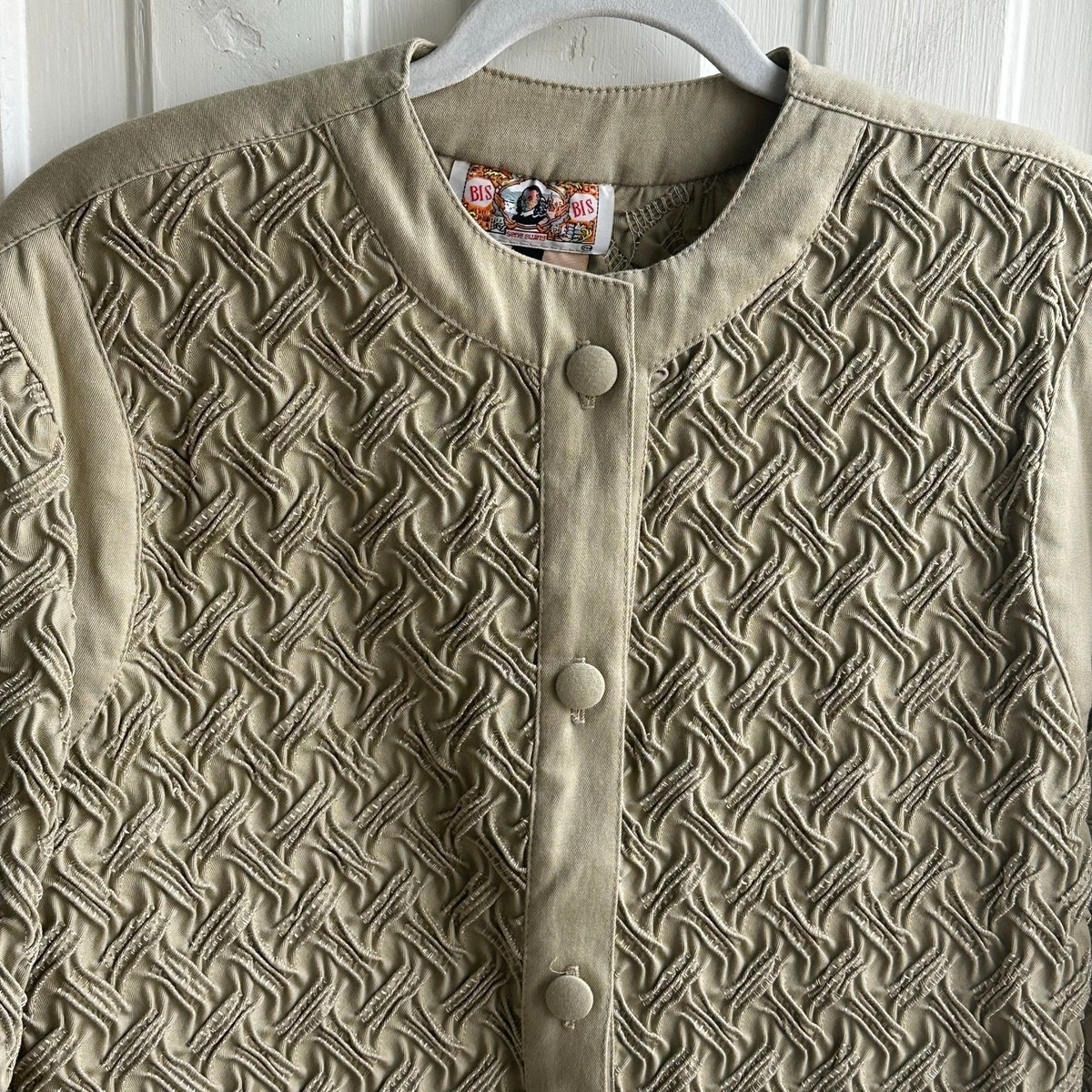 Vintage 80s Bis Bis Gene Ewing Wrinkled Rich Denim Jacket | eBay
