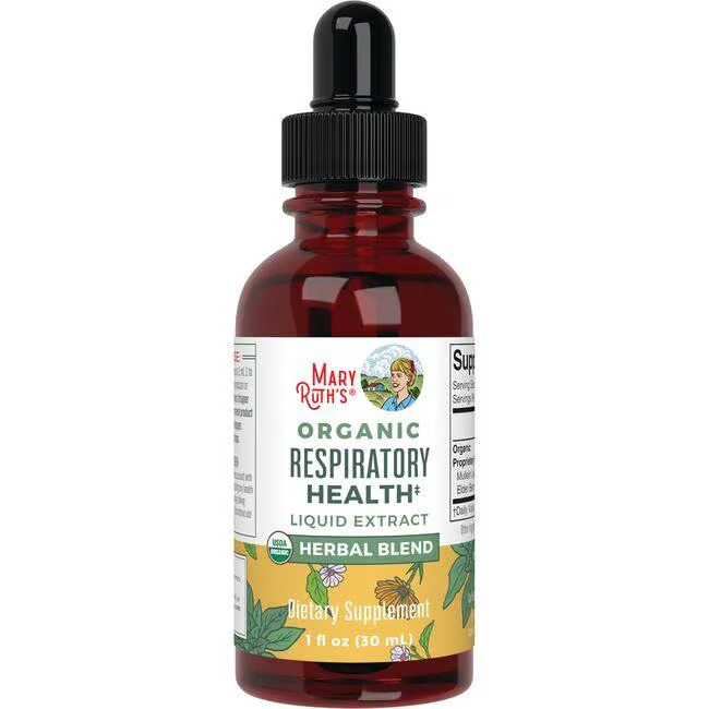 Органический жидкий экстракт для здоровья дыхательных путей Mary Ruths, 1 жидкая унция Liq