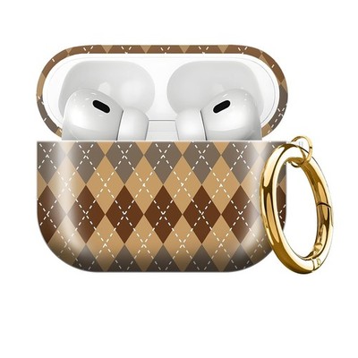 AirPods Pro 3 Wireless Shockproof Waterproof Argyle Pattern Dustproof Case Cover