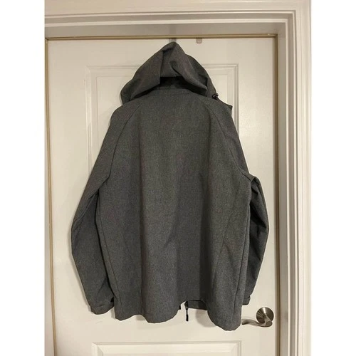 Hooded Grey NFL New England Patriots XL fleece lined jacket image 3