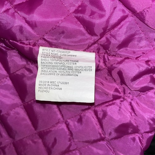 Western Chief Heart Themed Lined Hooded Rain Coat Vibrant Color Buttons Size 4T - Picture 7 of 11