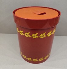 Retro Biscuit Tin McVities Plastic Biscuit Jar 1970s Biscuit Barrel Red 