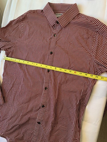 (G-204) Express Extra Slim Herren Hemd Gr. L 16-16 Weinfarben Langarm - Bild 9 von 9