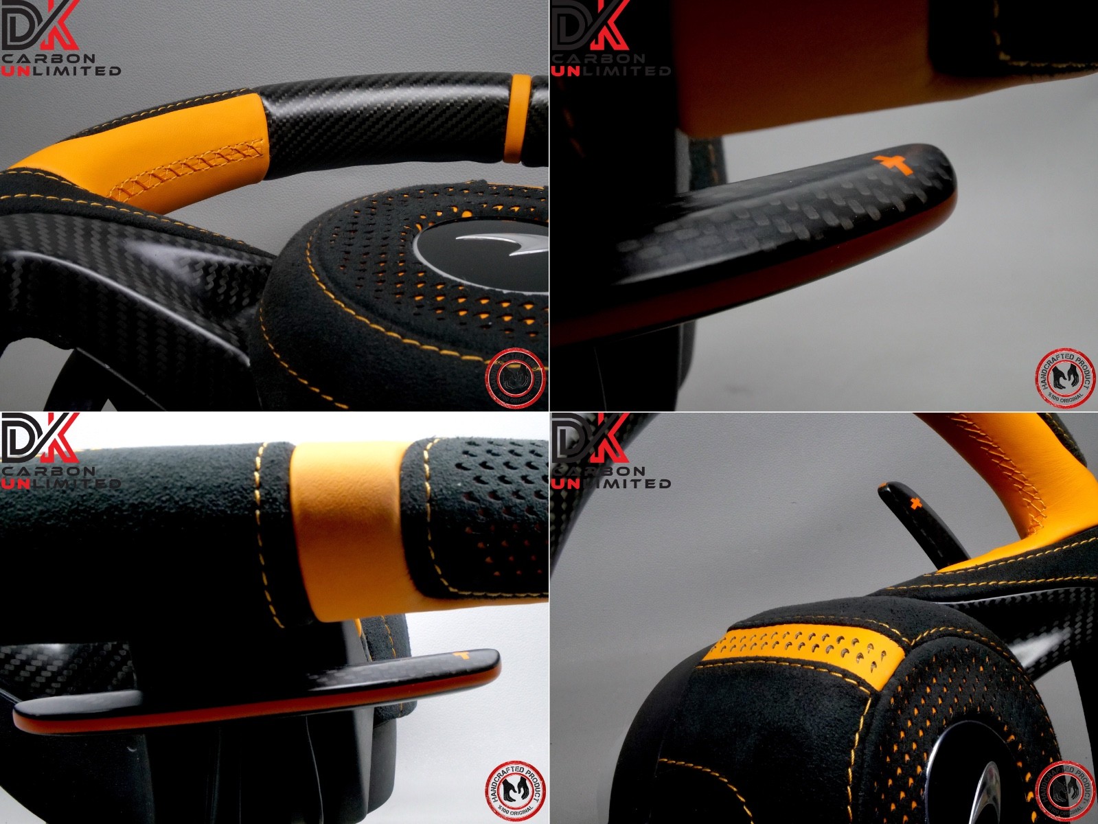 McLaren 720S Spider Steering wheel Orange