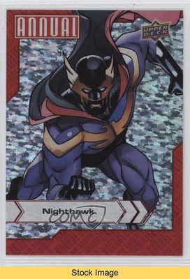 2022-23 Upper Deck Marvel Annual Silver Sparkle Nighthawk #68 READ vm9