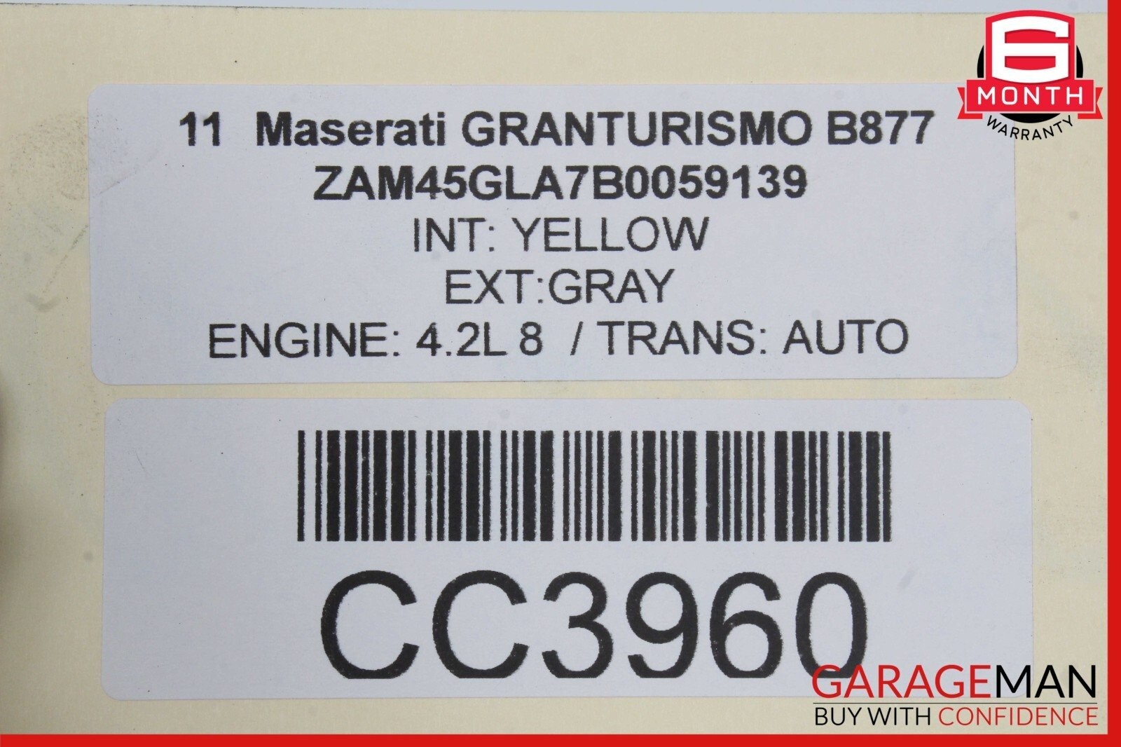 08-19 Maserati GranTurismo M145 Rear Axle Driveshaft Drive Shaft Assembly OEM