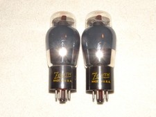 2 x 6V6g Zenith Tubes* Smoked Glass*Weaker Testing Pair*#12