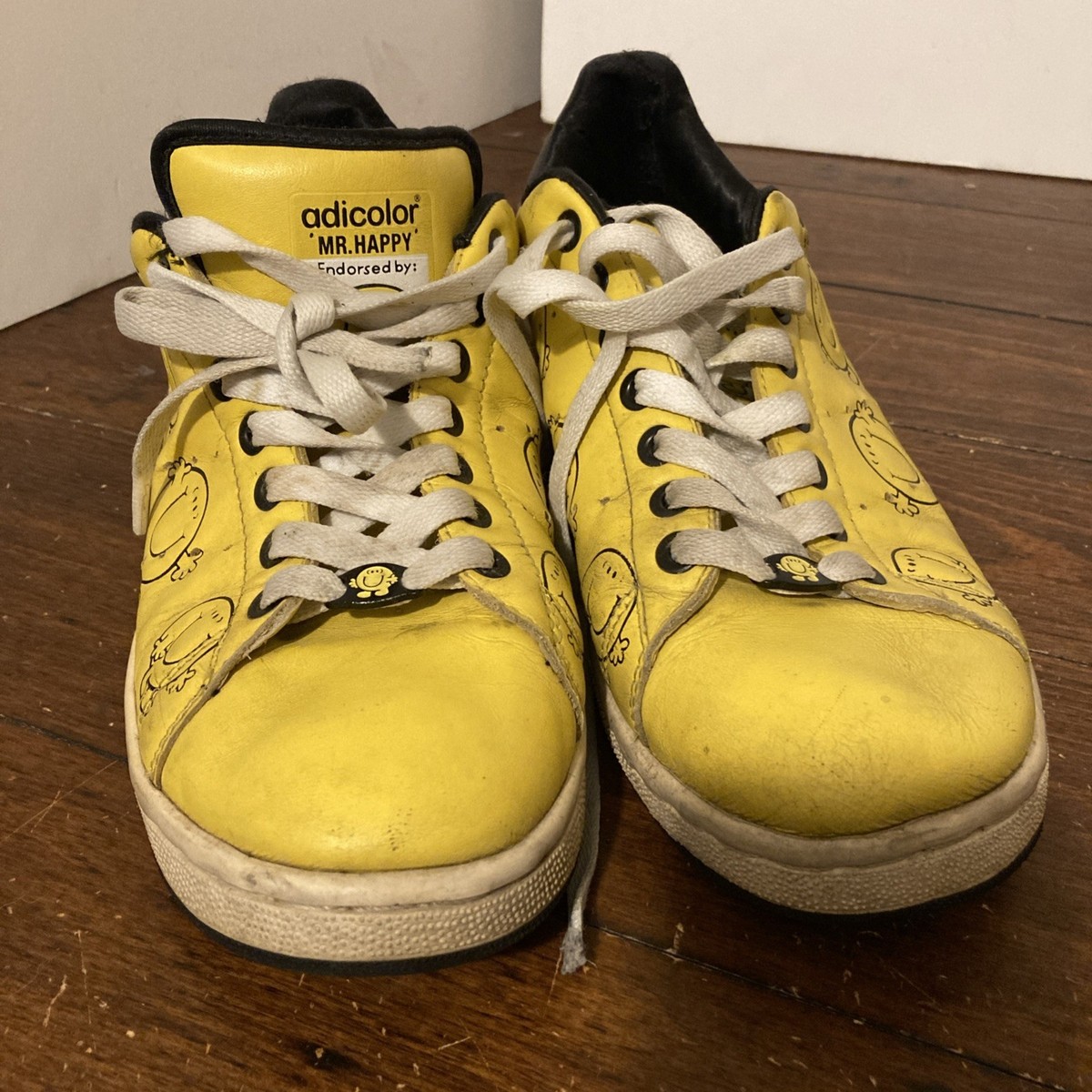 Men's UK size 8.5 Adidas Adicolor Mr Happy | eBay UK