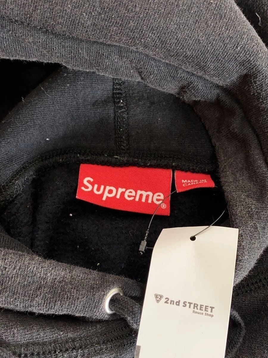 Felpa Supreme con cappuccio L cotone giallo usata