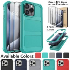 For iPhone 15 Pro / 15 Pro Max Case Shockproof Protective Cover Screen Protector
