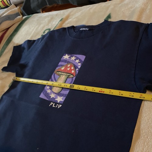 Vintage Flip Skateboards Tom Penny Shroom Tee Blue Size M/L Magic Mushroom - Picture 4 of 5