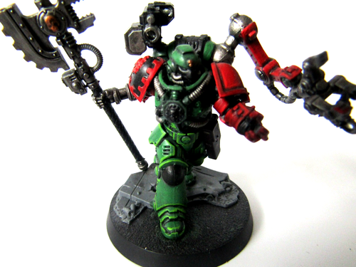 A1 WARHAMMER 40K SPACE MARINES SALAMANDERS - PAINTED PRIMARIS TECH MARINE - Picture 2 of 3