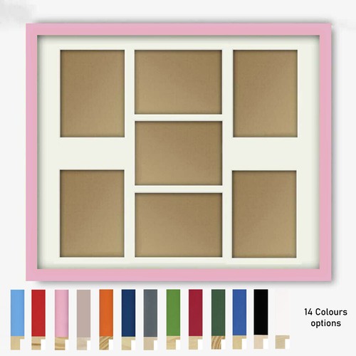 Farbbereich Splash Multi 6x4" Blende Collage Bilderrahmen & Halterung  - Bild 2 von 14