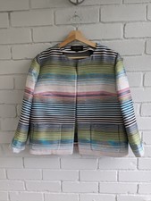 Escada Rainbow Stripe Jacket Size 40 Uk Size 14 Mother Of The Bride