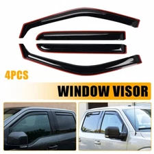 For Ford F-150 Crew Cab 15-22 In-Channel Window Vent Visors Sun Rain Guards