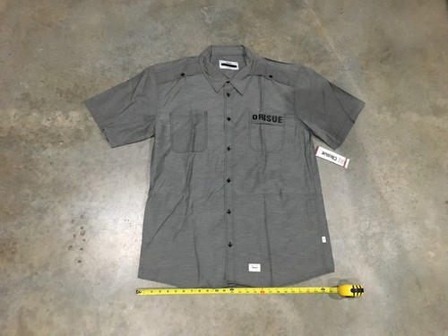 Orisue Basic S/S Button-Up In Grey - Sz. 3XL Retail $64 NWD 100% Authentic - Picture 2 of 11