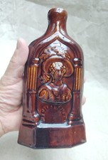 English Pottery Reform Flask   Treacle glaze Victoria & Duchess of Kent