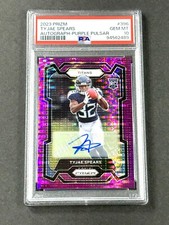 2023 Prizm TYJAE SPEARS Rookie Autograph Purple Pulsar RC AUTO PSA 10 - POP 8