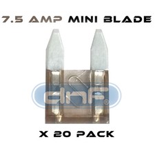 20 PACK 7.5 AMP ATS/ATC MINI BLADE 12V AUTOMOBILE FUSE - FREE SAME DAY SHIPPING