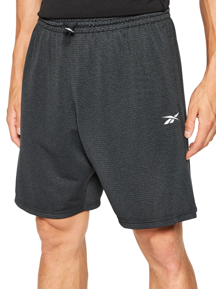 Черные трикотажные шорты Reebok Wor из меланжа S 5090₽