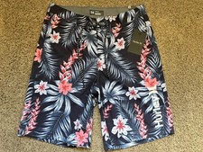 45 - BRAND NEW HURLEY MENS BOARD SHORTS FLORAL 28 29 30 31 32 33 34 36 38 40 42