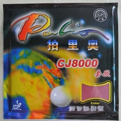 10x Palio CJ8000 2-Side-Loop Model Table Tennis Rubbers/Sponge, Pips-In, 36-38 H