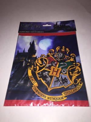 Harry Potter Loot Bags Treat Sacks Party 8 Count