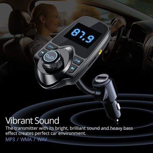 Wireless Car Bluetooth FM Transmitter Radio Adapter MP3 Player USB Charger - Picture 10 of 12