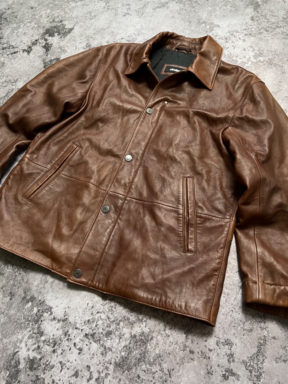 Strellson Brown Leather Jacket - image 3