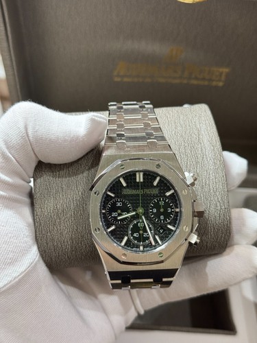Audemars Piguet AP Royal Oak Smoke Gray Dial Chronograph Stainless Steel Watch - Picture 2 of 10