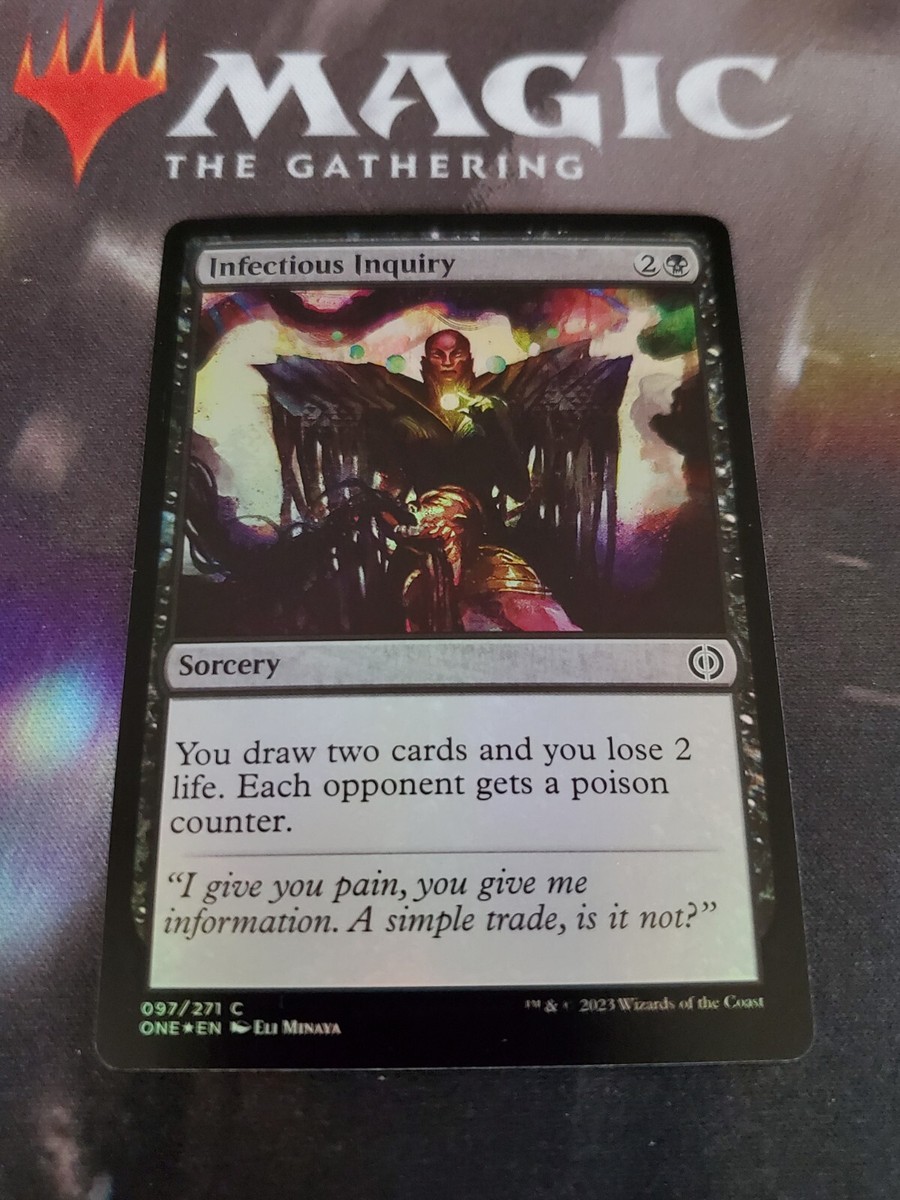 Mtg. Infectious Inquiry. Foil. Phyrexia: All Will Be One. Pack