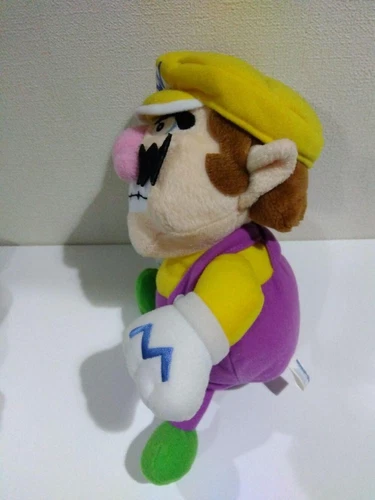 Wario Plush Toy Doll Mario Party 5 Sanei Trade 2003 Rare USED a
