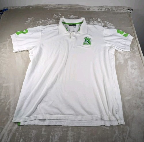 Vintage Rocawear Polo Shirt Mens 2XL Embroidered Logo White & Green Y2K Hip Hop - Imagen 2 de 13