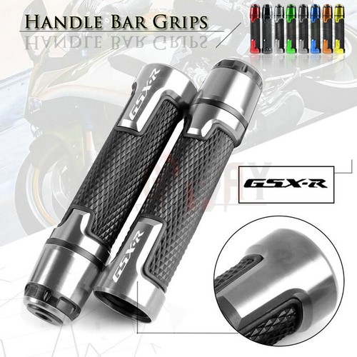 Manopole moto estremità manubrio GEL 7/8" adatte a Suzuki GSXR 600 750 1000 1300 - Foto 6 di 50