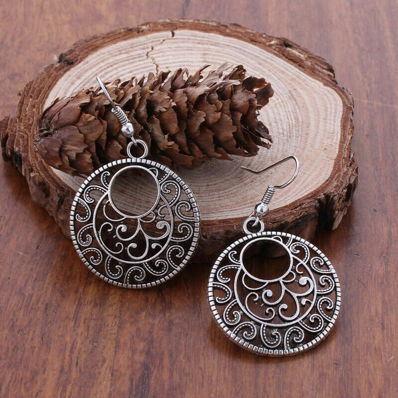 Ethnic online hoop earrings