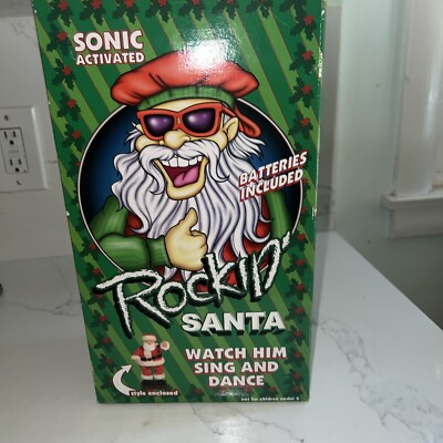 Rock Out Rudolph Images Vintage 1999 Rockin Santa Dancing Rock Rock Rudolph Sonic Activated ...
