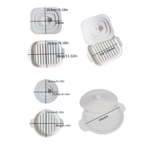Silicone Grill Plate Microwave Bacon Trays O4V8 H8G3 - Picture 13 of 15