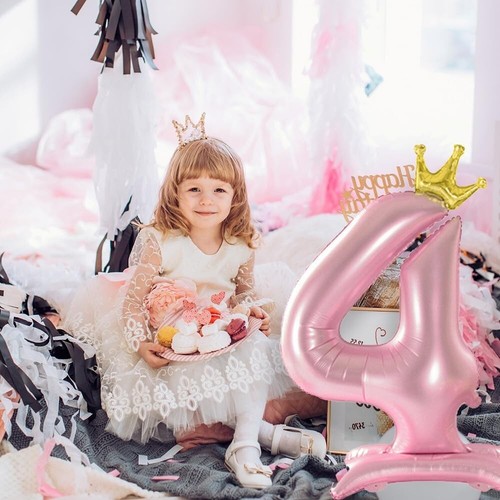 Number Birthday Balloon Self Standing Party Decoration Glossy Foil 42" Self Seal - Picture 8 of 51