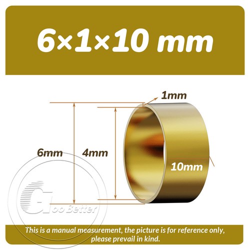 Brass Bushing Sleeve Collar OD 6 7 8 9 10 - 22mm Round Hollow Tube 6-50mm Long - Picture 8 of 85