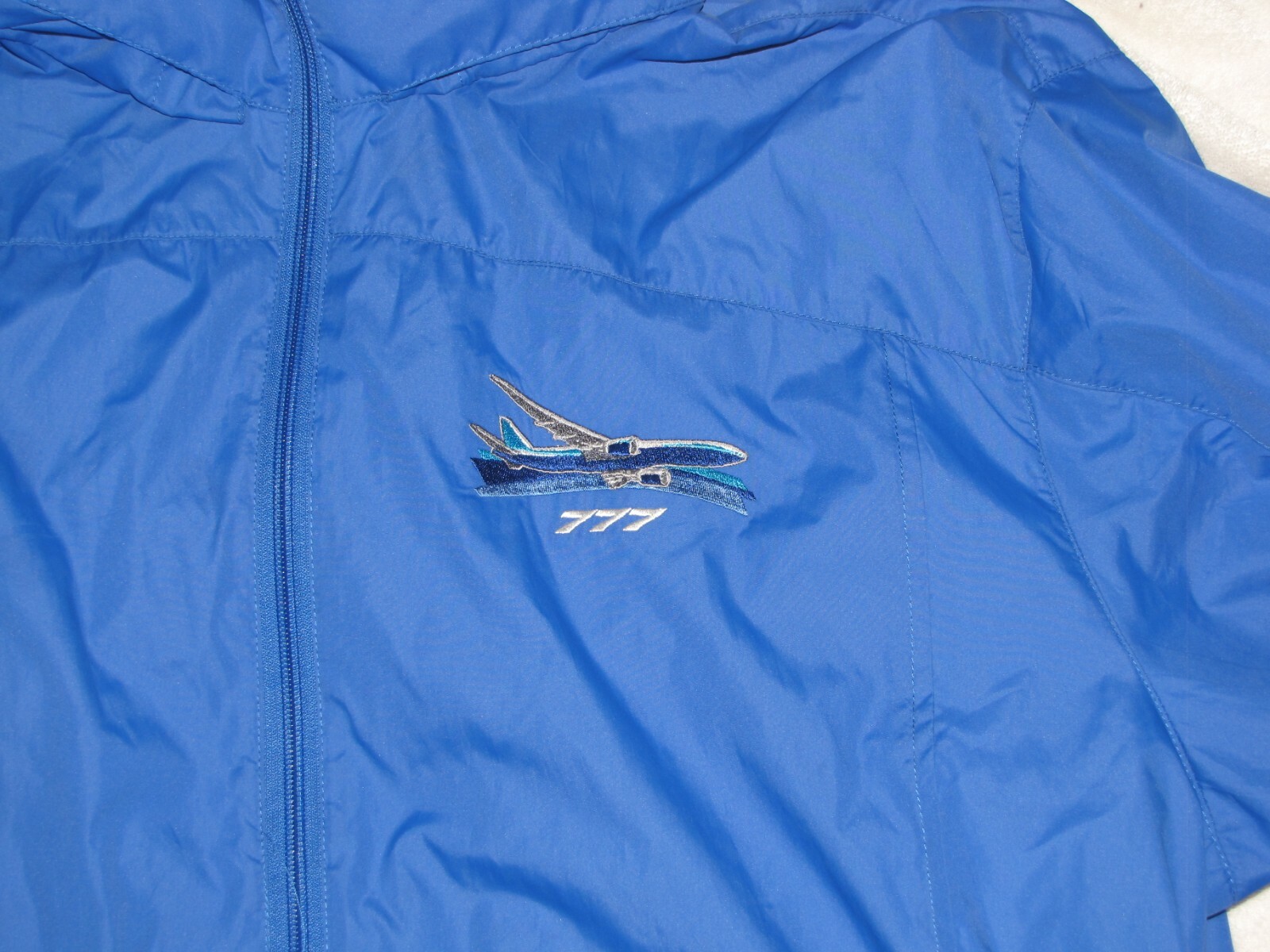 Boeing 777 Blue Windbreaker Jacket XL 