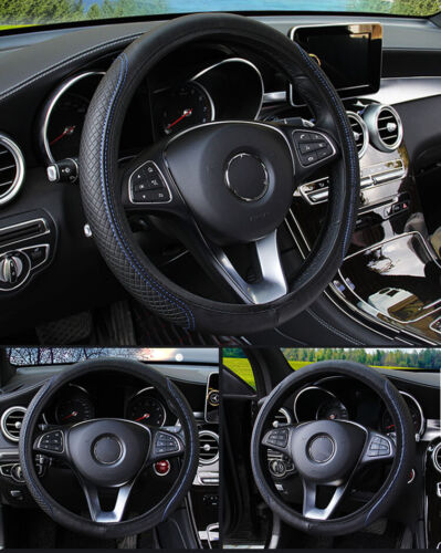 Cubierta Universal Volante Coche 15"/15 pulgadas Microfibra Cuero Antideslizante Automático - Imagen 10 de 22