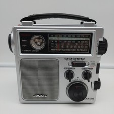 Eton FR-300 A/M F/M TV1 TV2 Siren Red Light Flash Light, Crank ,Battery Operated